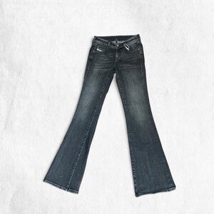 Diesel rare insane D-EBBY black denim low rise slim bootcut  European release